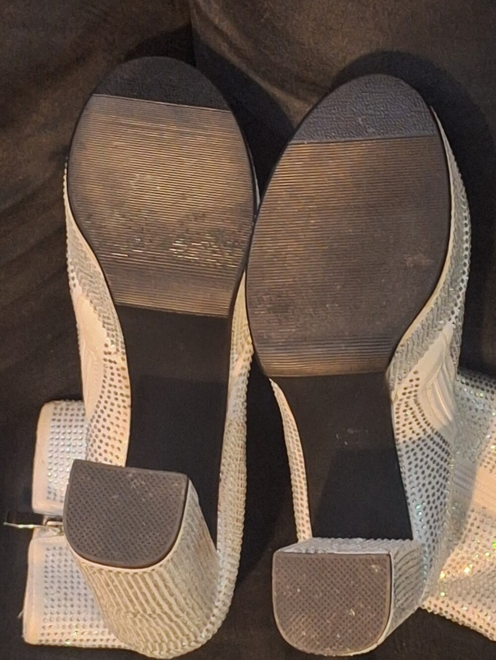 Embellished Platform Ankle Boots in Silver White - Picture 3 of 5